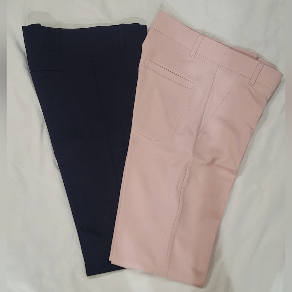 Betabrand Navy & Pink Trousers